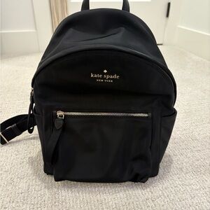 Kate Spade Black Nylon Backpack